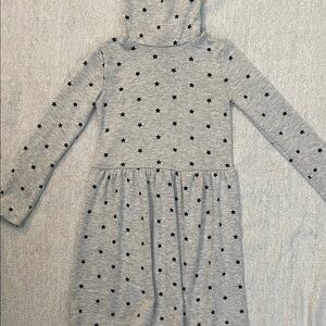 Carter’s Toddler Girl’s Gray Star Pattern Turtle-Neck Dress